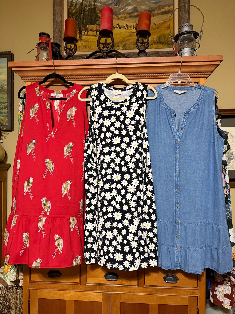 3 cute LOFT dresses in excellent condition. All size XL.